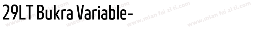 29LT Bukra Variable字体转换